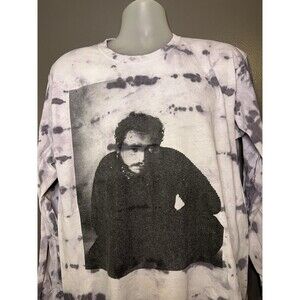 Post Malone Runaway Tour Shirt Mens Large White Tie Dye Long Sleeve Graphic